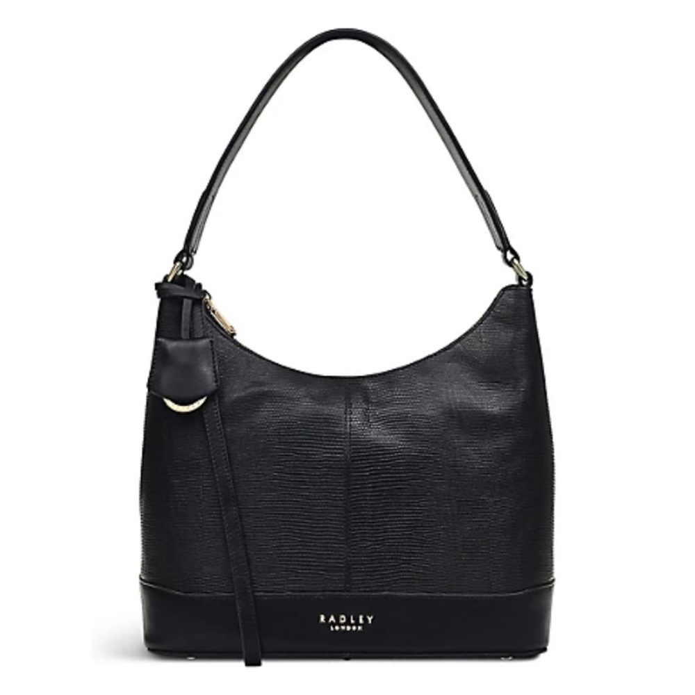 Radley London Large Zip stop Hobo Shoulder Bag in Black